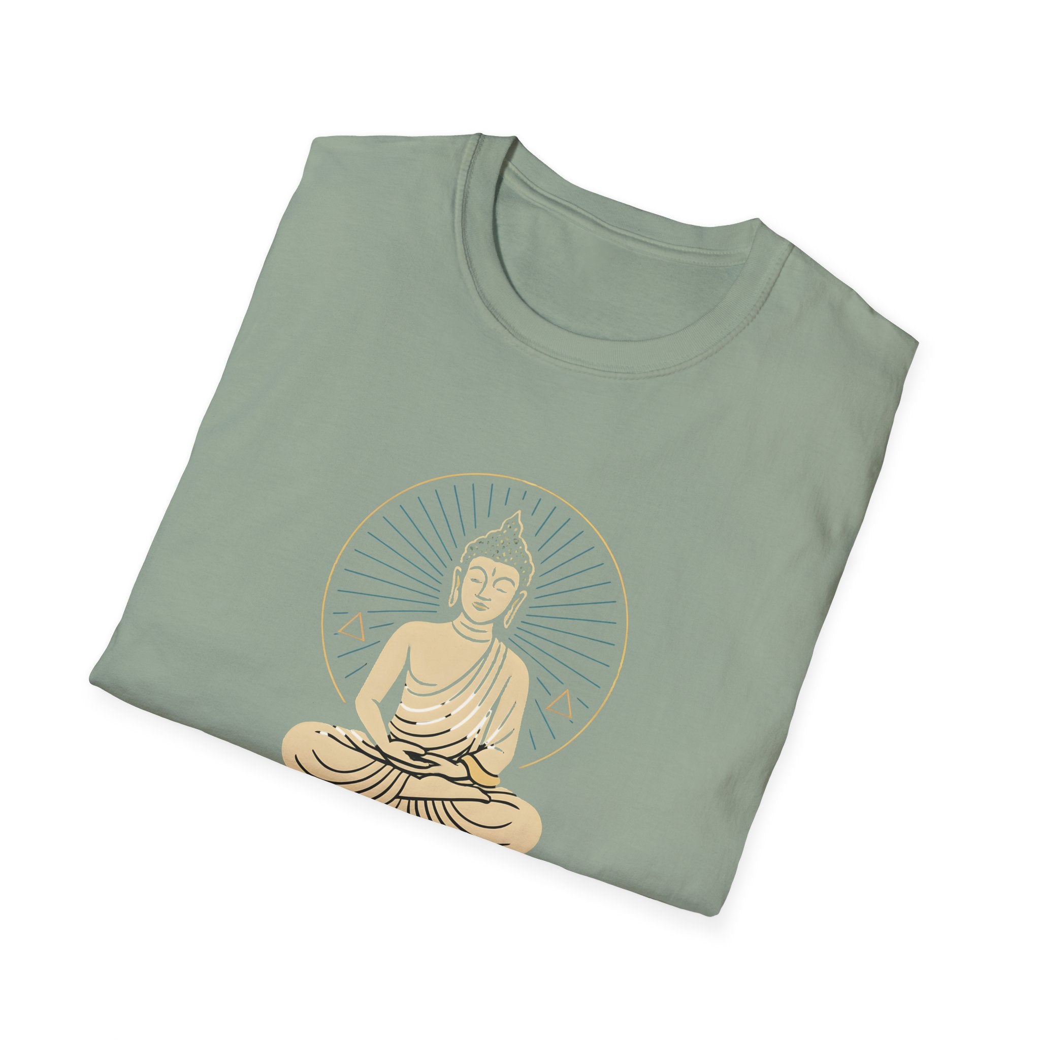 Golden Meditating Buddha T-Shirt