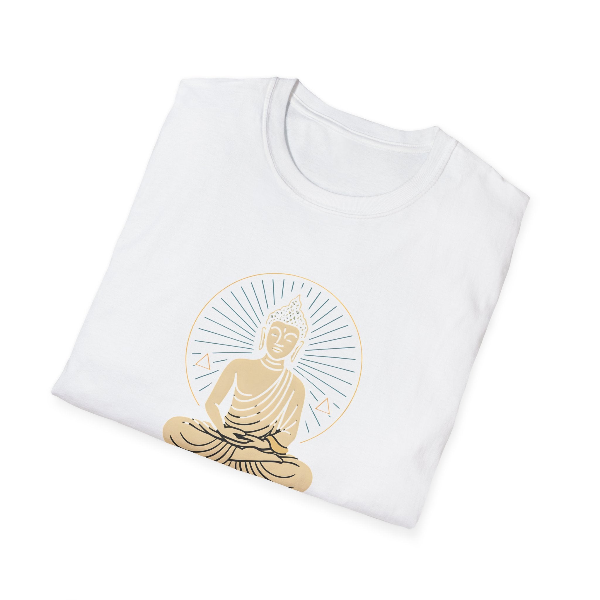 Golden Meditating Buddha T-Shirt