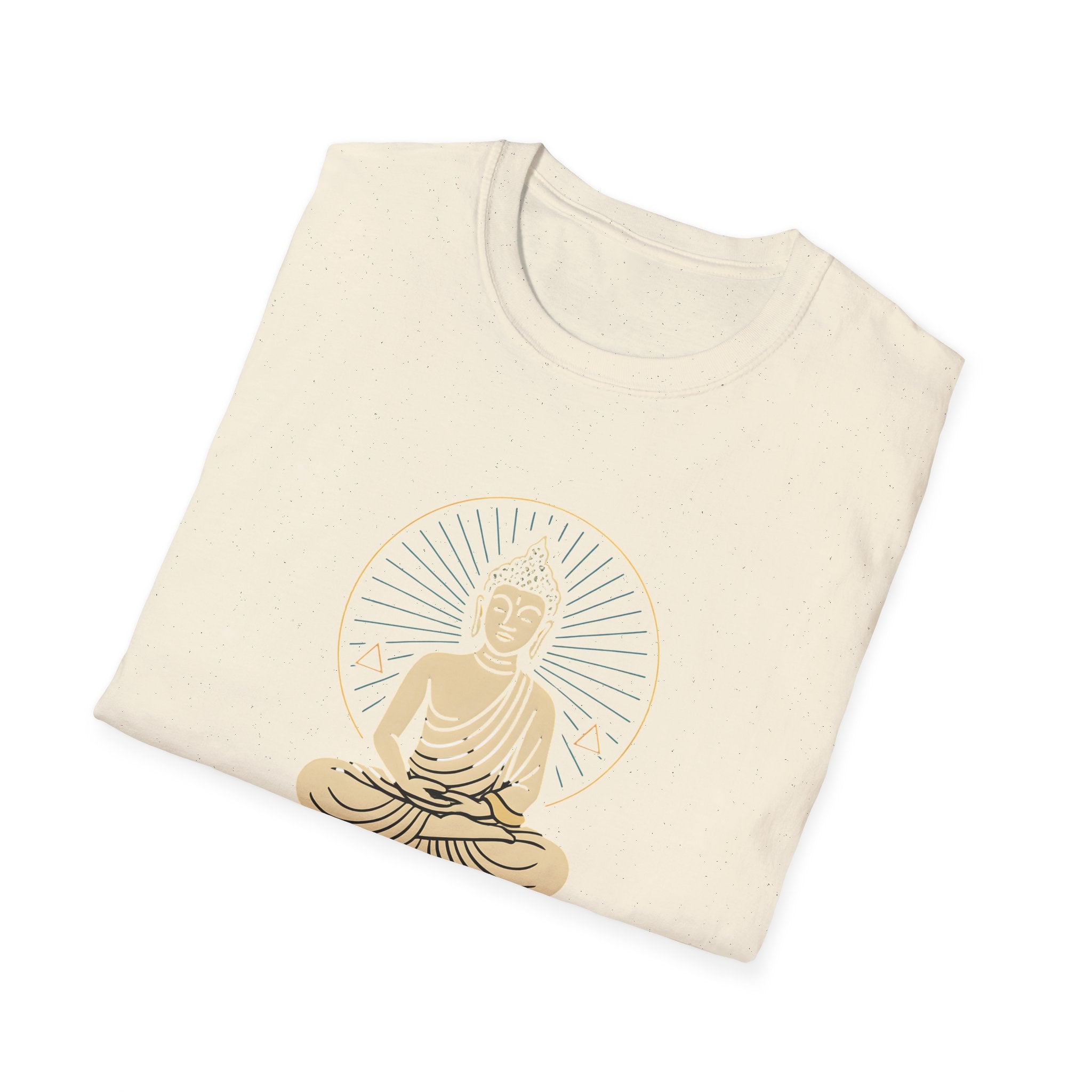 Golden Meditating Buddha T-Shirt
