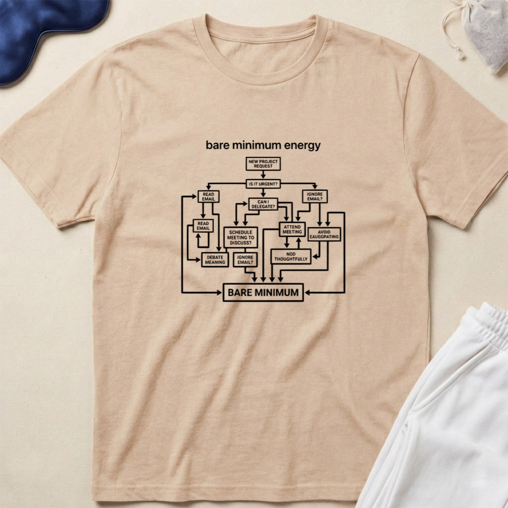 Bare Minimum Energy Flowchart T-Shirt