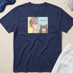 Cat & Human Funny Sweet Thoughts T-Shirt