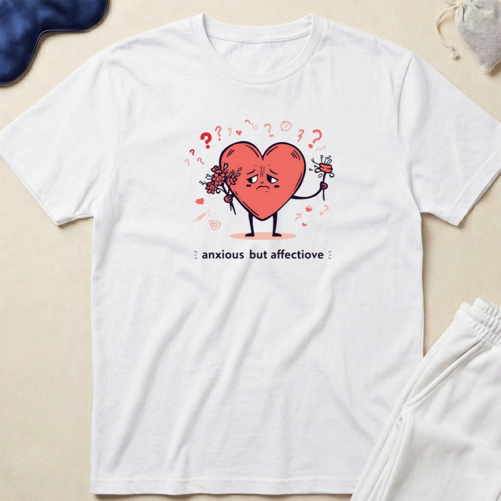 Confused Broken Heart Graphic T-Shirt
