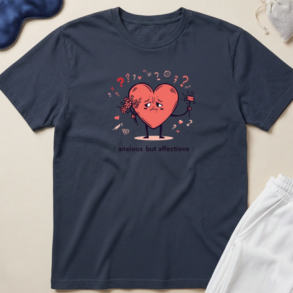 Confused Broken Heart Graphic T-Shirt