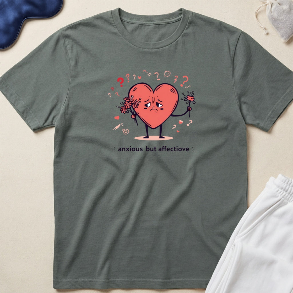Confused Broken Heart Graphic T-Shirt