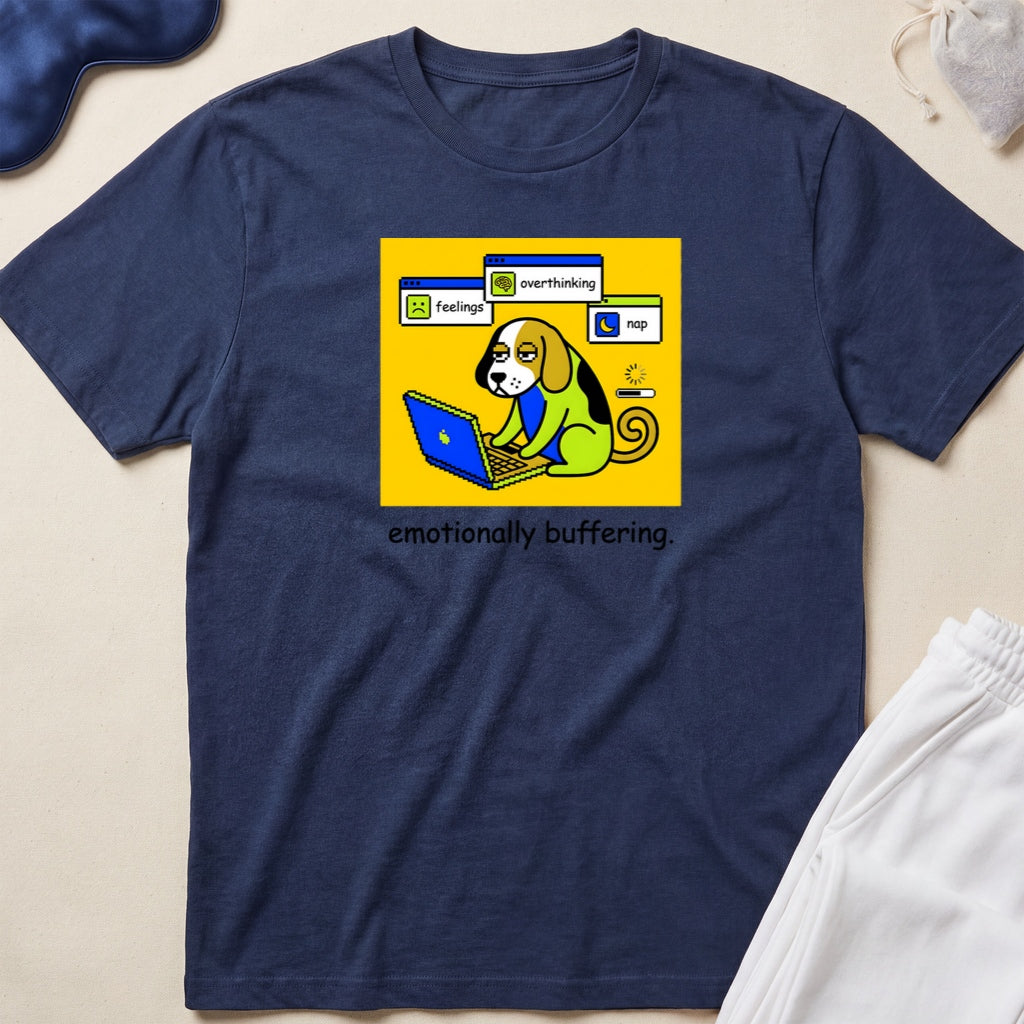 Cute Beagle Dog Working From Home T-Shirt