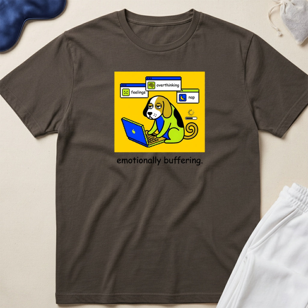 Cute Beagle Dog Working From Home T-Shirt