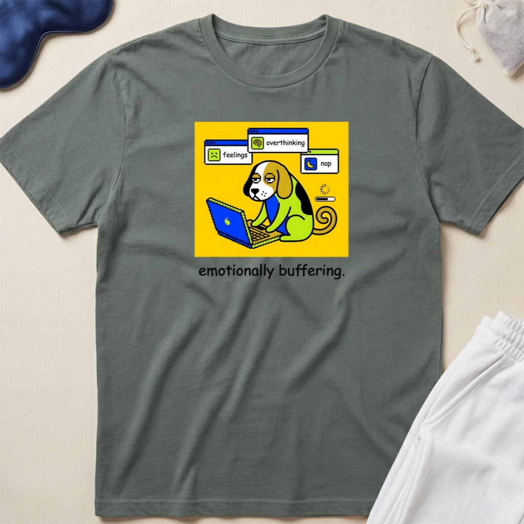 Cute Beagle Dog Working From Home T-Shirt