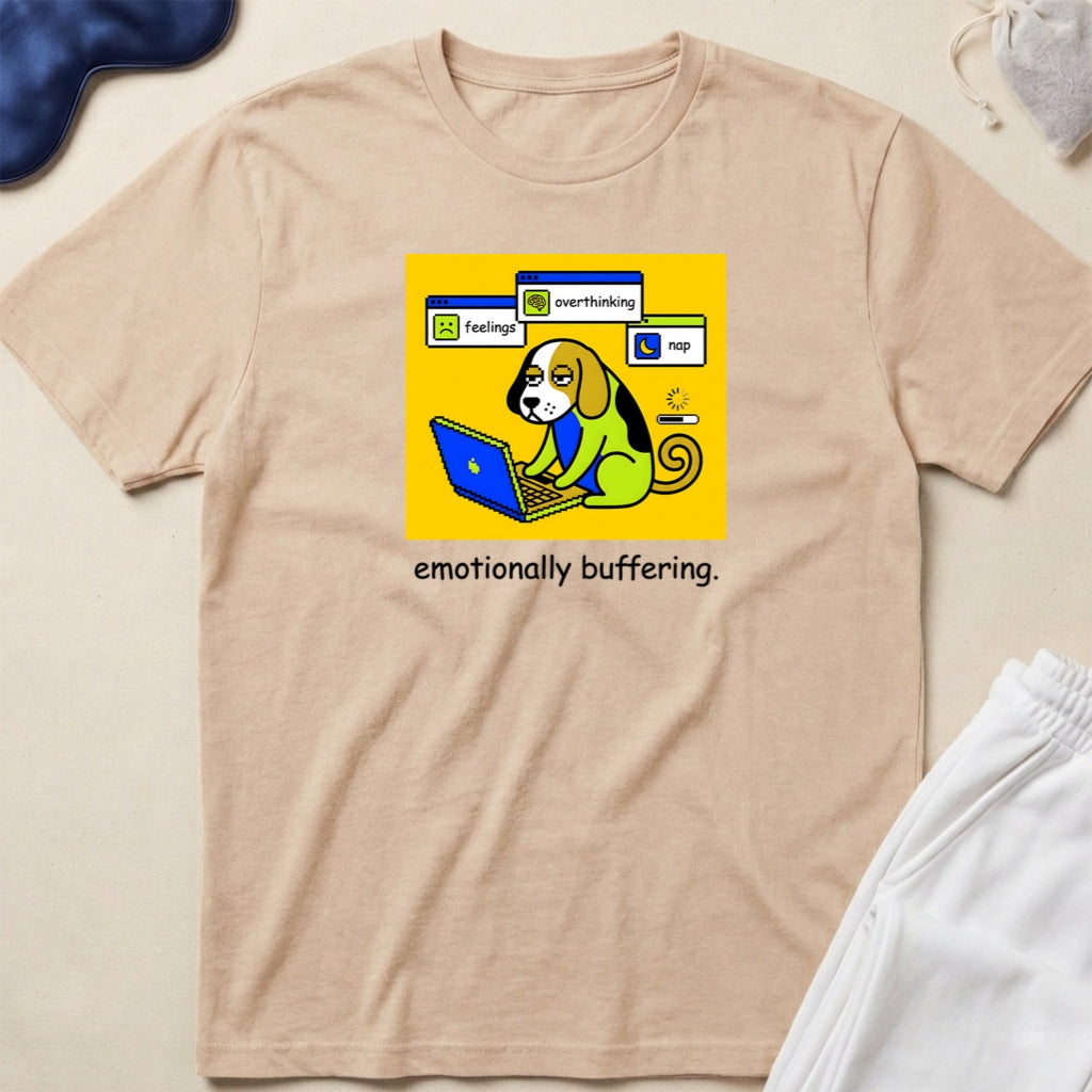 Cute Beagle Dog Working From Home T-Shirt