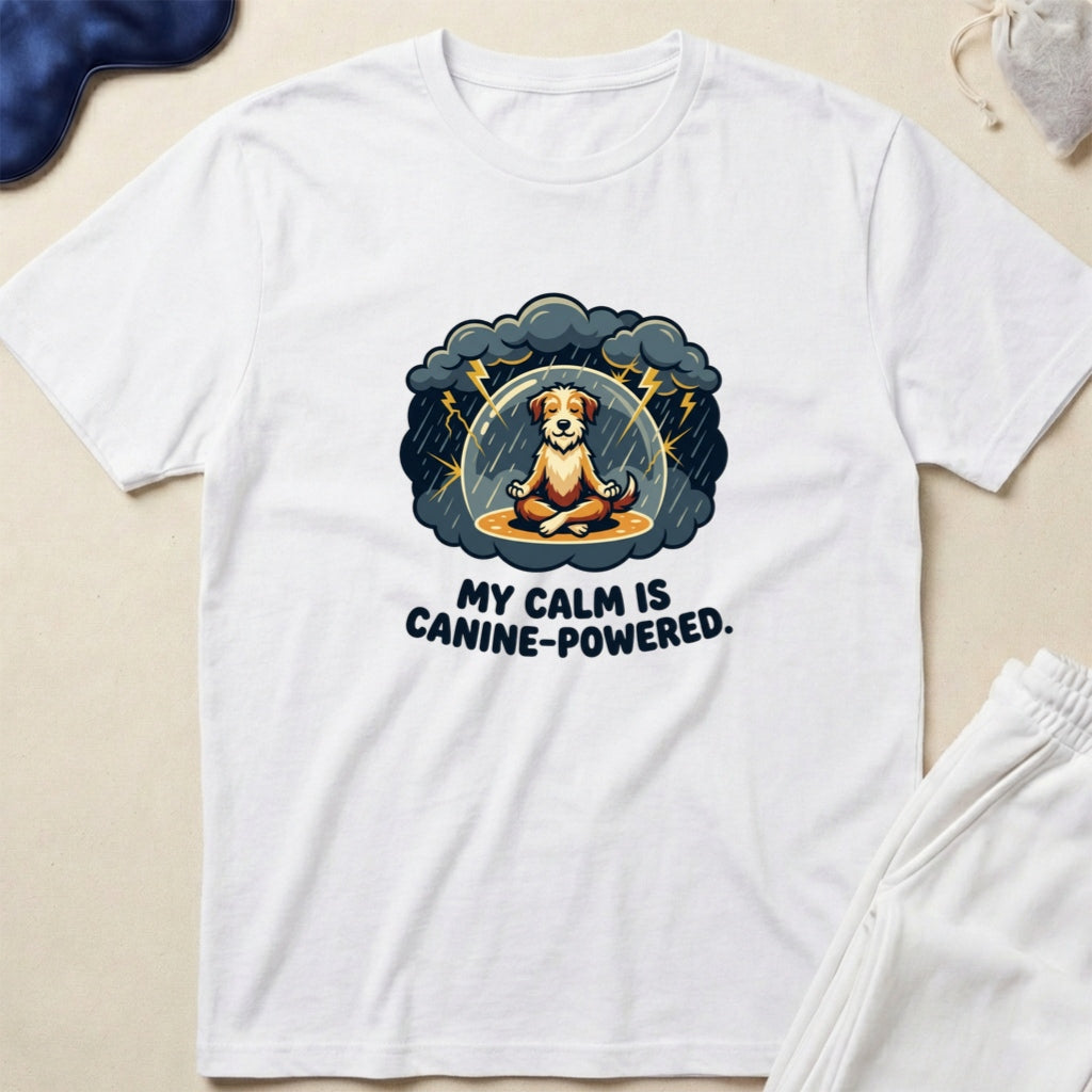 My Calm Is Canine-Powered Yoga Dog Lover T-Shirt