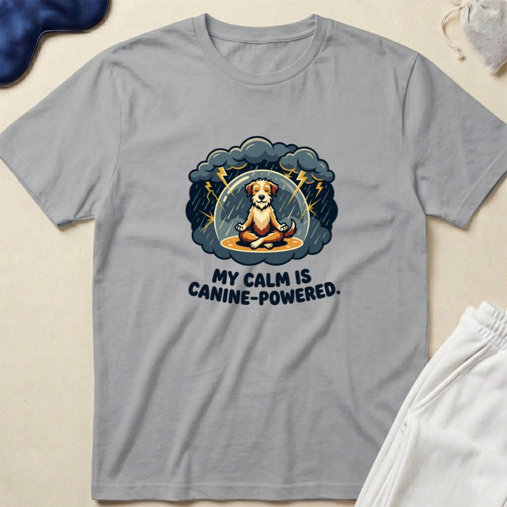 My Calm Is Canine-Powered Yoga Dog Lover T-Shirt