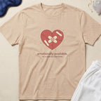 Emotionally Available Heart Bandage Graphic T-Shirt