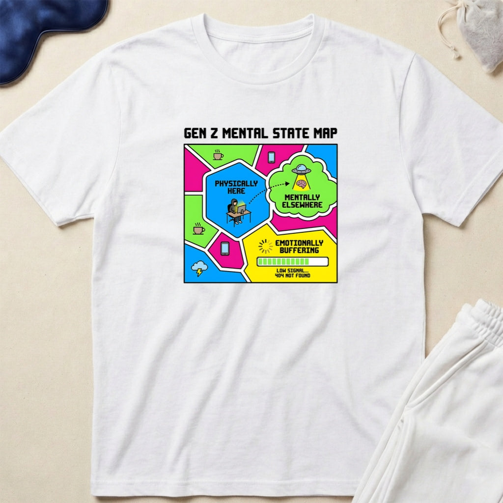 Gen Z Mental State Map T-Shirt