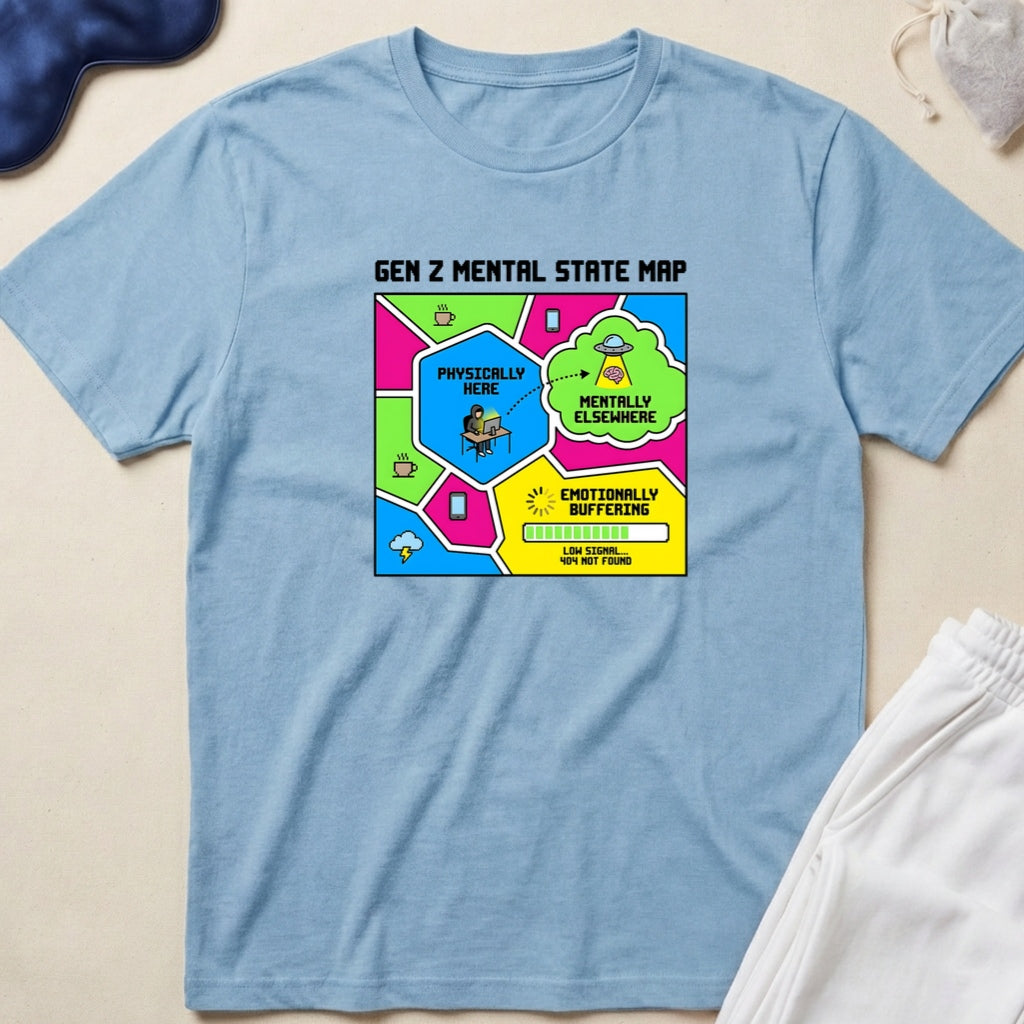 Gen Z Mental State Map T-Shirt