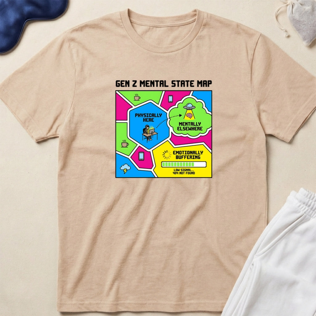 Gen Z Mental State Map T-Shirt