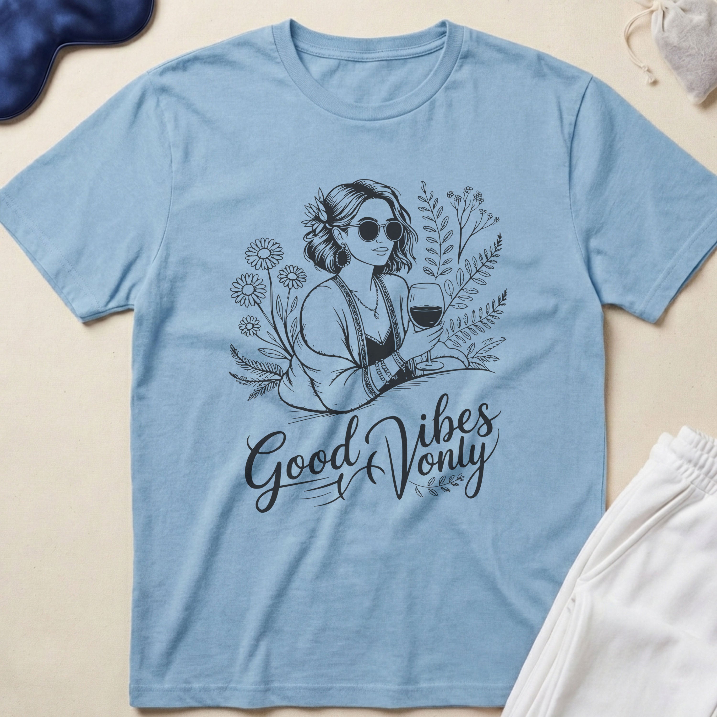 Good Vibes Only Graphic T‑Shirt