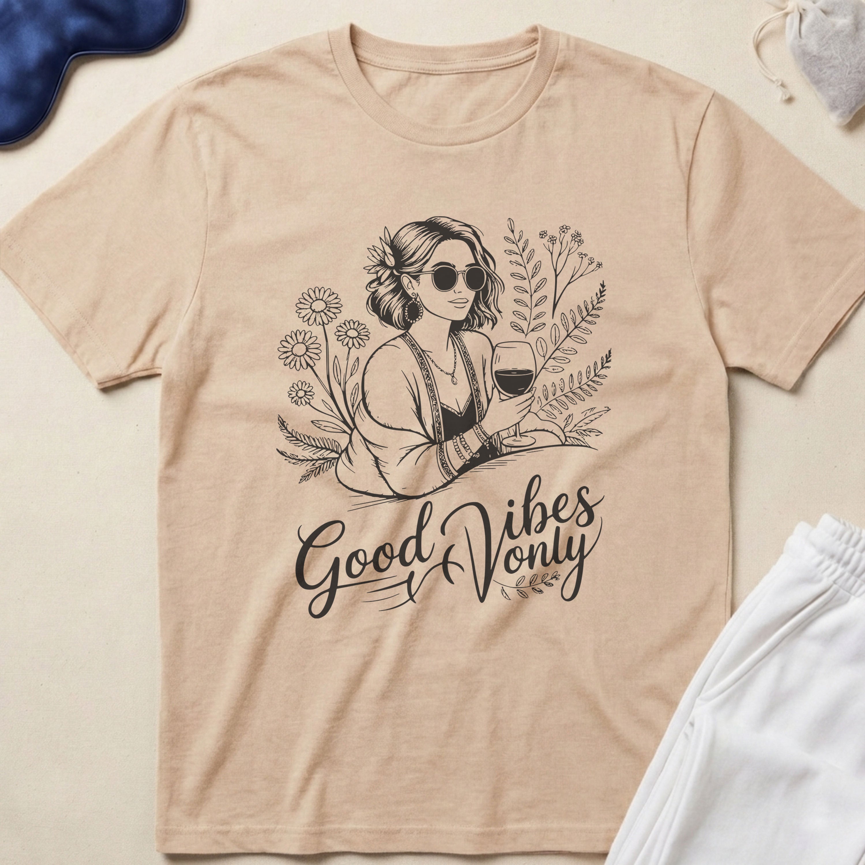 Good Vibes Only Graphic T‑Shirt