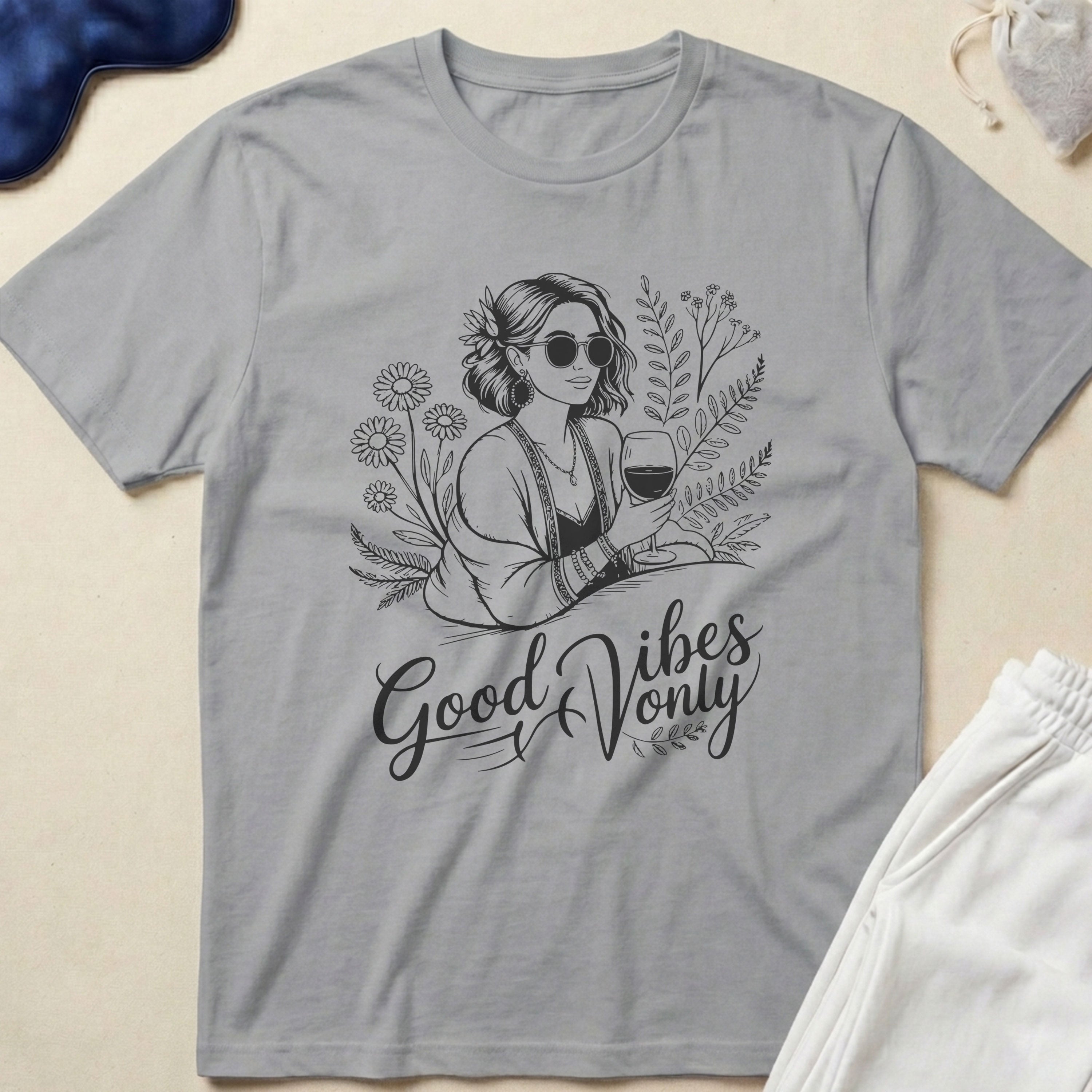 Good Vibes Only Graphic T‑Shirt