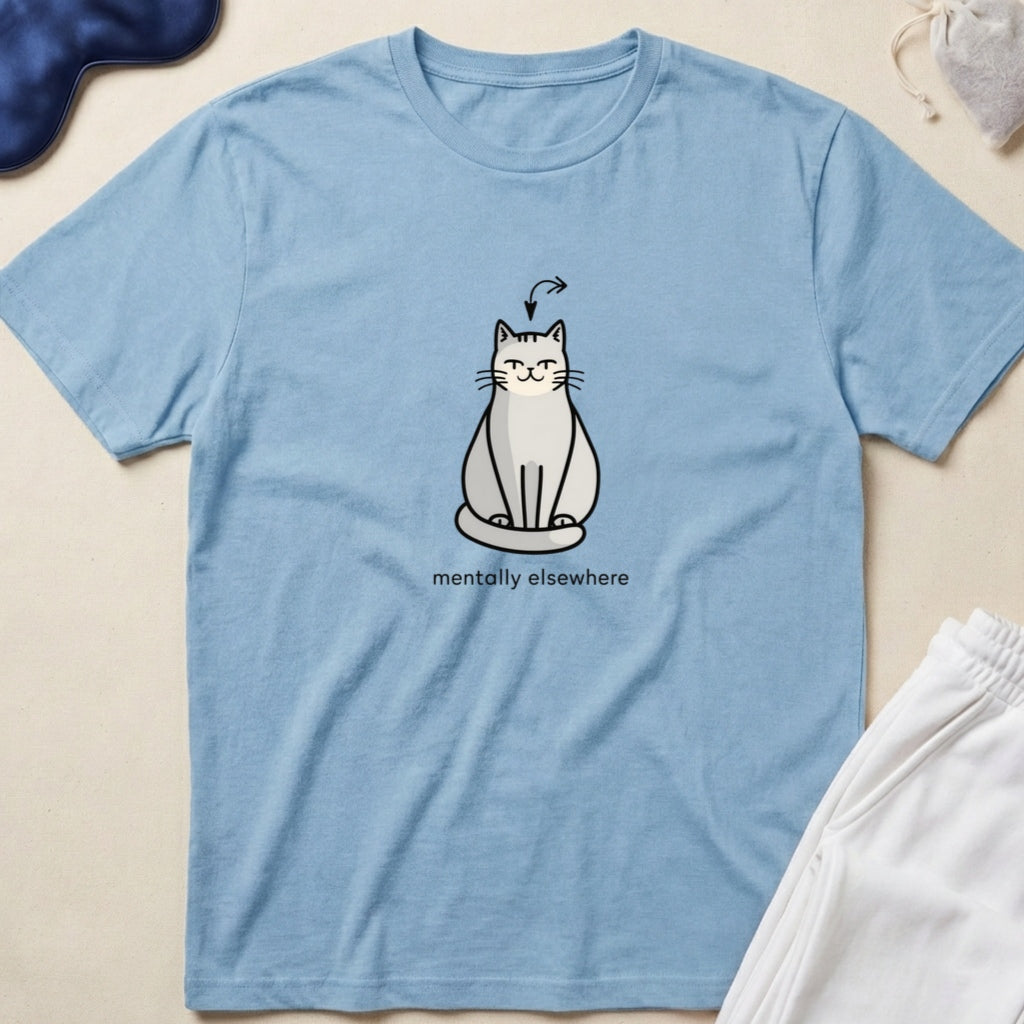 I'm Not Lazy, Observant Cute Minimalist Cat T-Shirt
