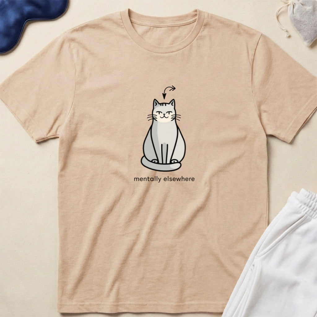 I'm Not Lazy, Observant Cute Minimalist Cat T-Shirt