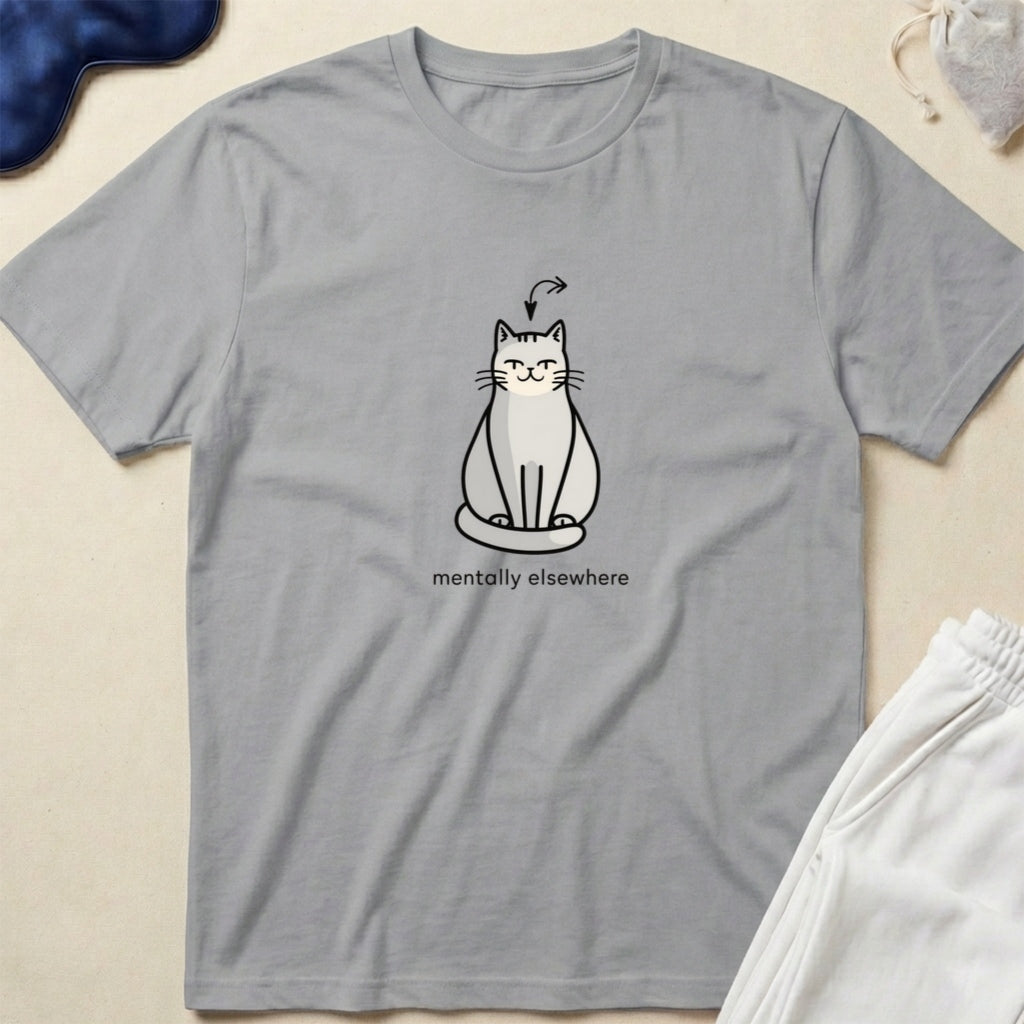 I'm Not Lazy, Observant Cute Minimalist Cat T-Shirt