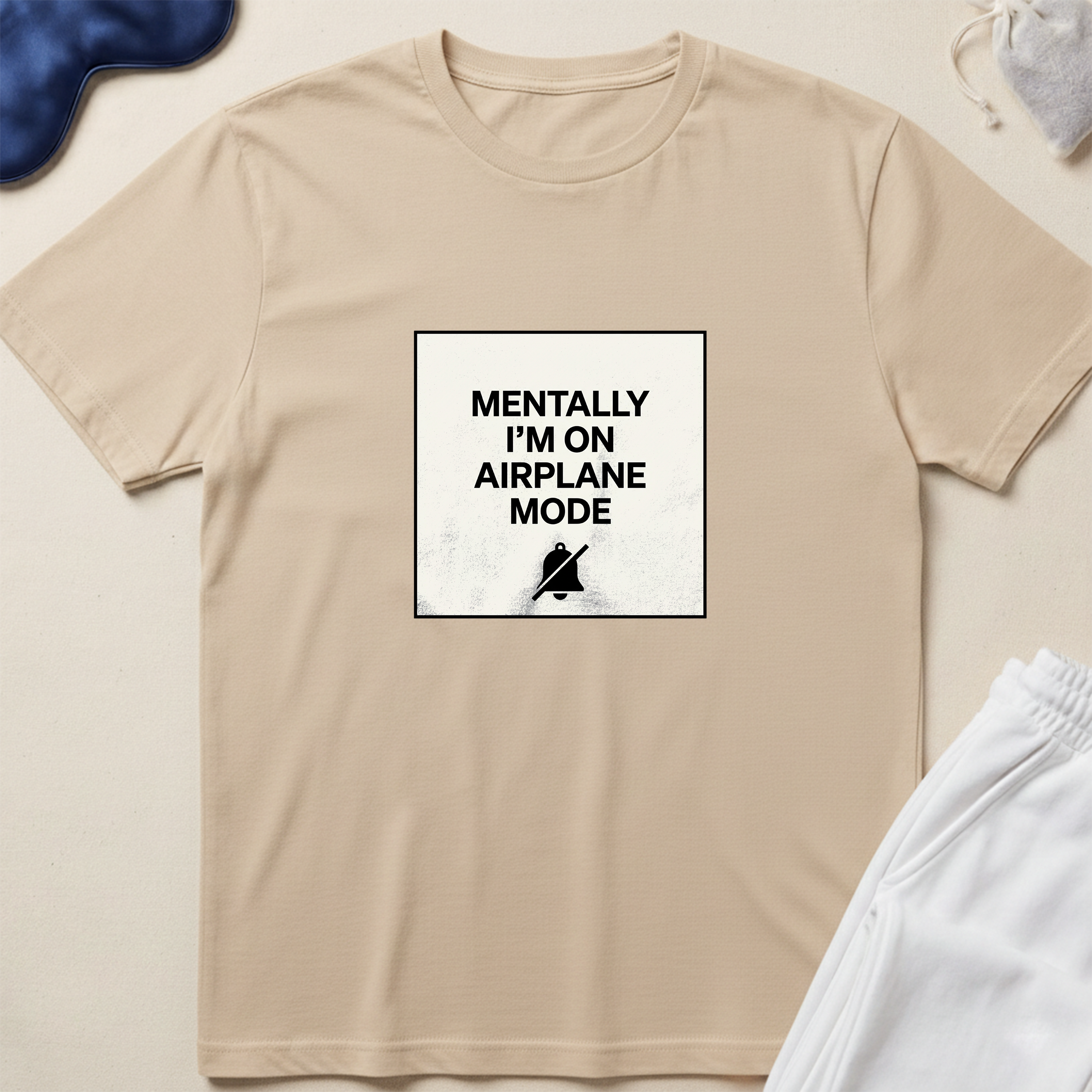 Mentally I’m on Airplane Mode Minimalist Travel T-Shirt