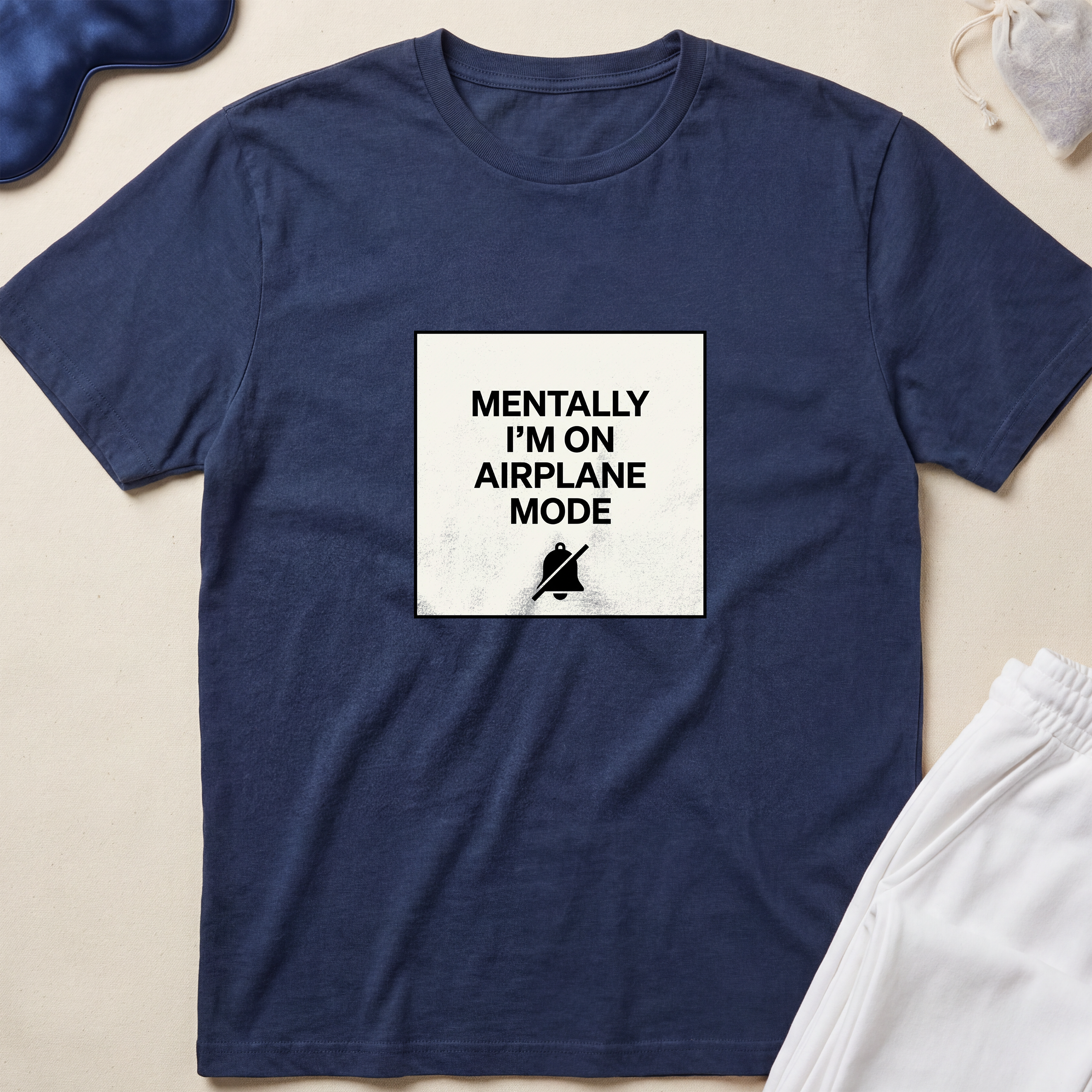 Mentally I’m on Airplane Mode Minimalist Travel T-Shirt