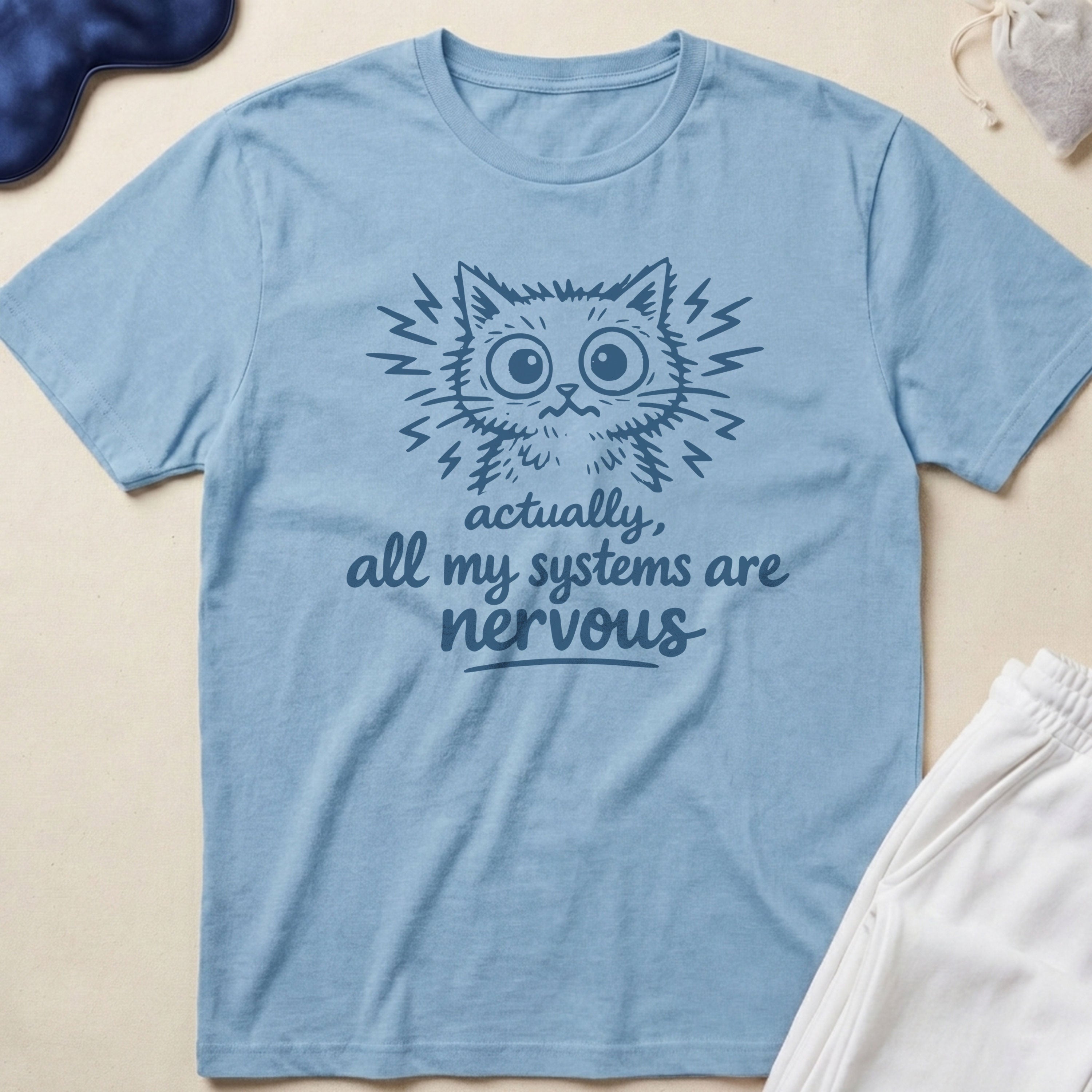 Nervous Cat T-Shirt