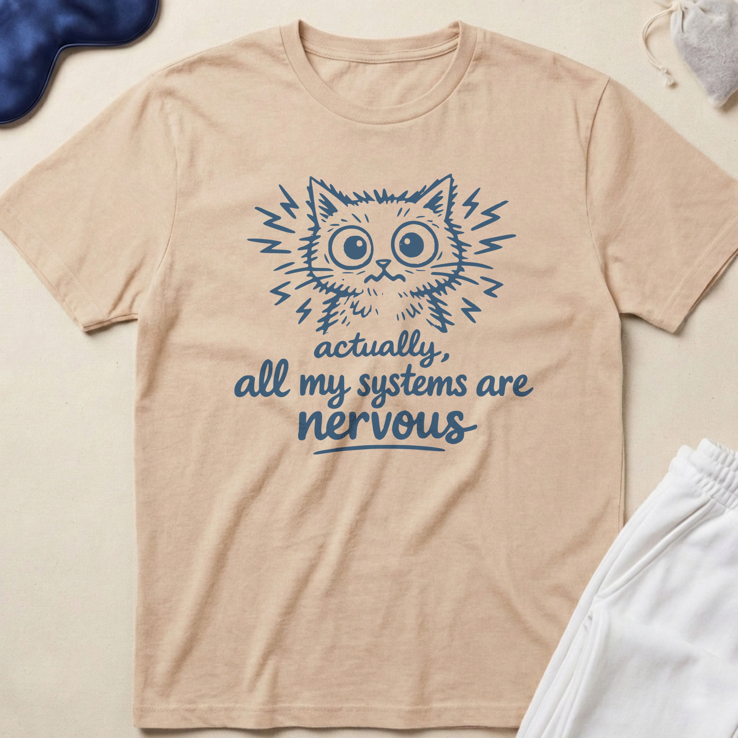 Nervous Cat T-Shirt