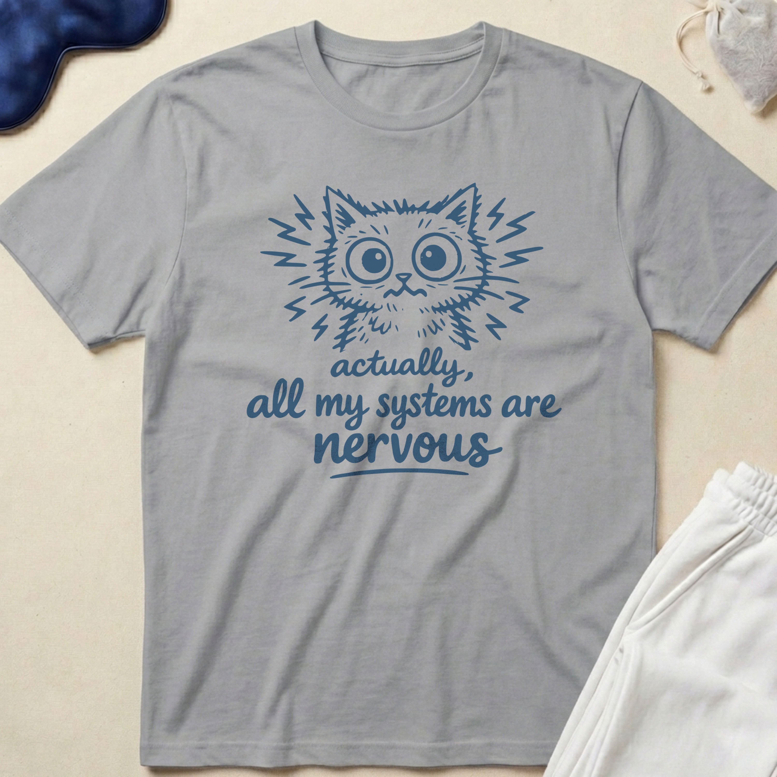 Nervous Cat T-Shirt