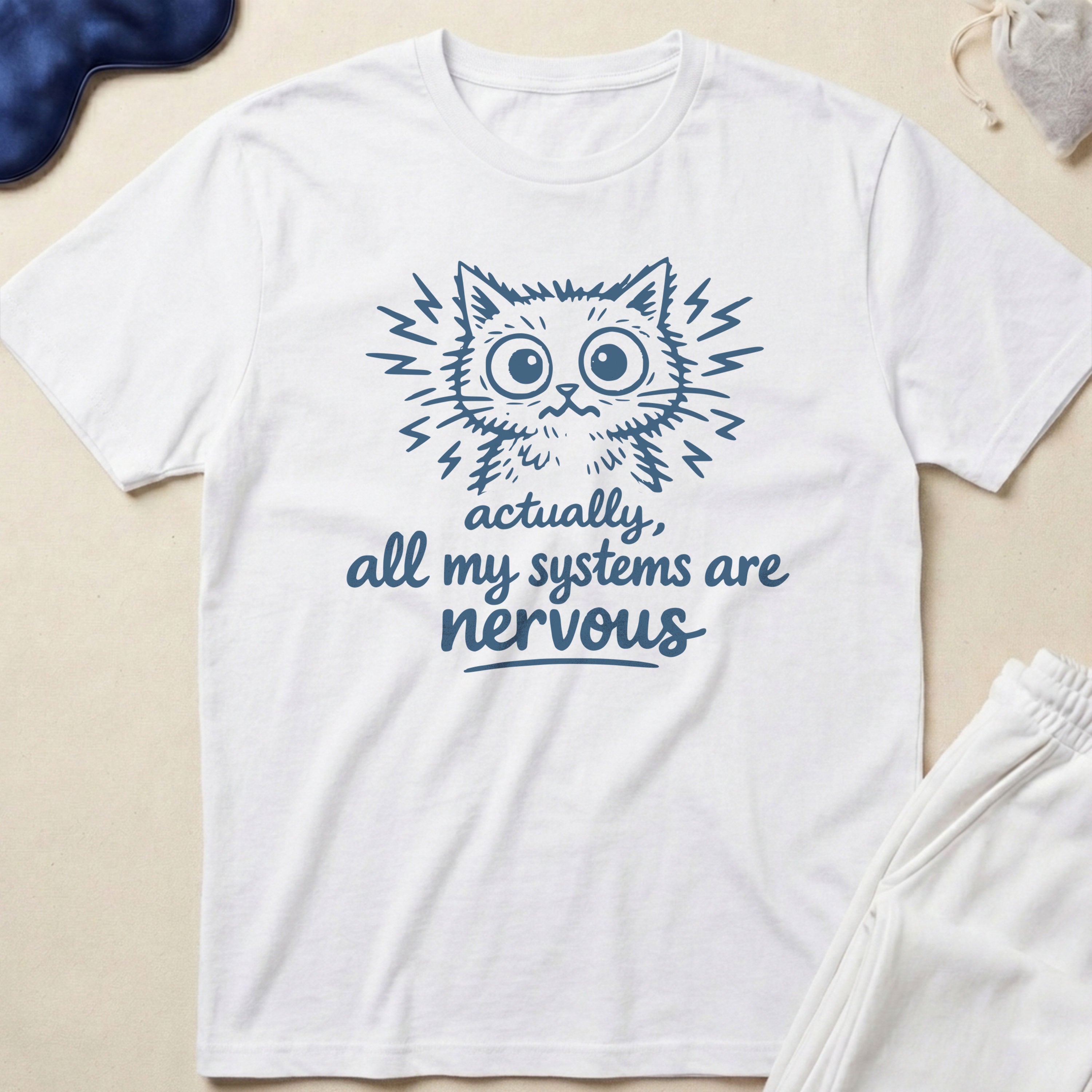 Nervous Cat T-Shirt