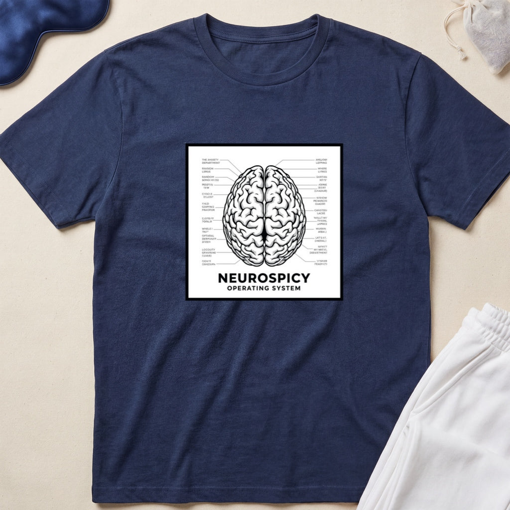 Neurospicy Brain Diagram T-Shirt
