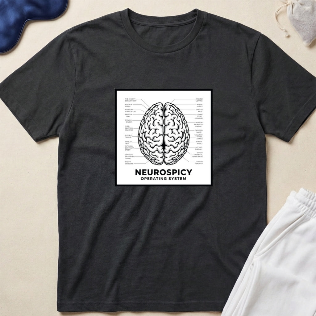 Neurospicy Brain Diagram T-Shirt