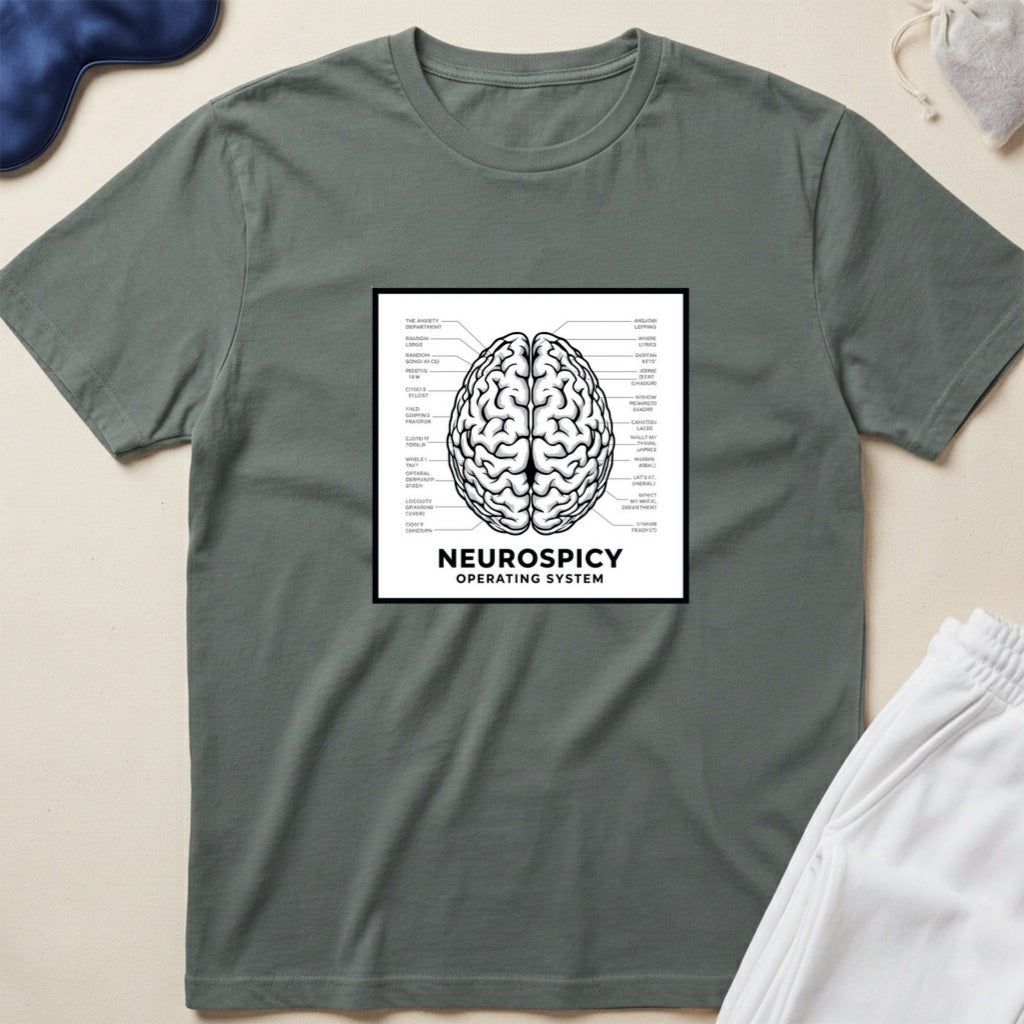 Neurospicy Brain Diagram T-Shirt