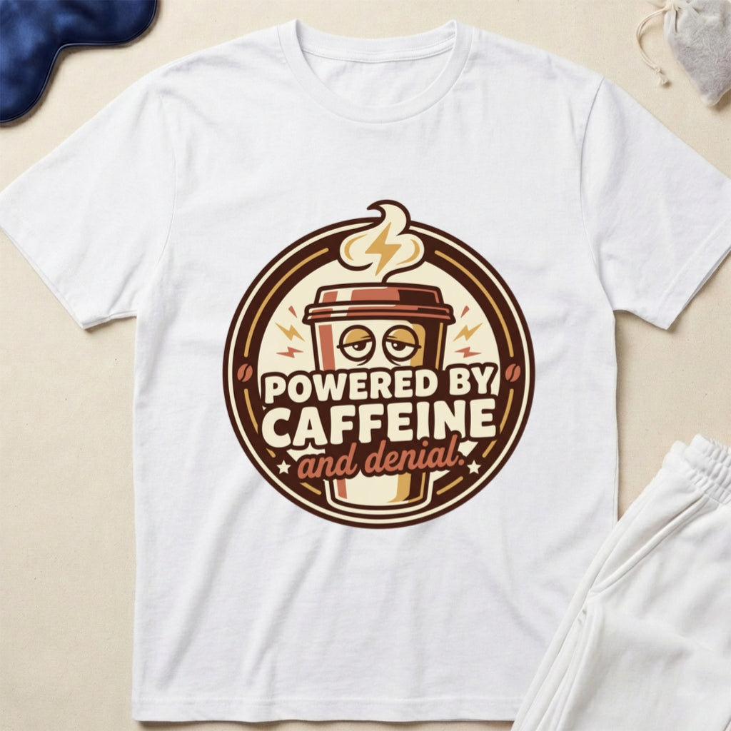 Powered by Caffeine and Donuts T-Shirt