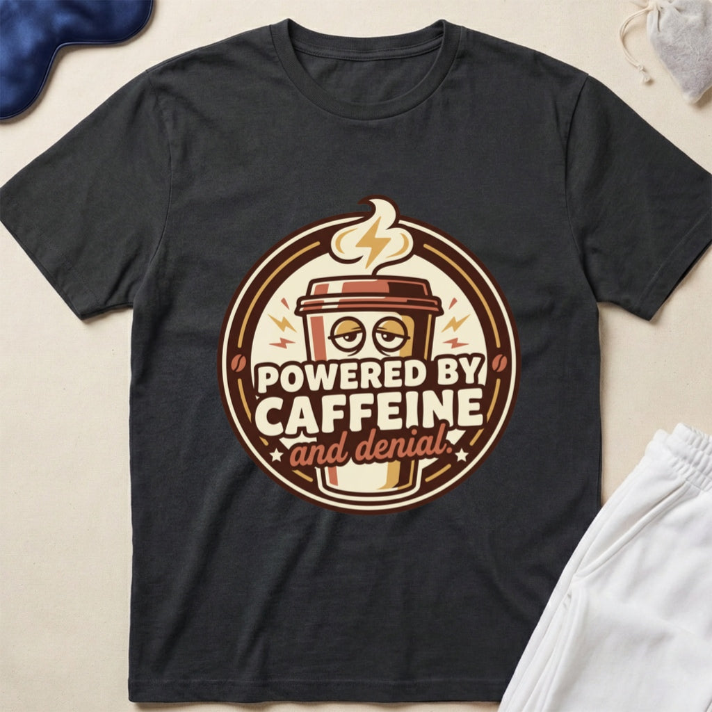 Powered by Caffeine and Donuts T-Shirt