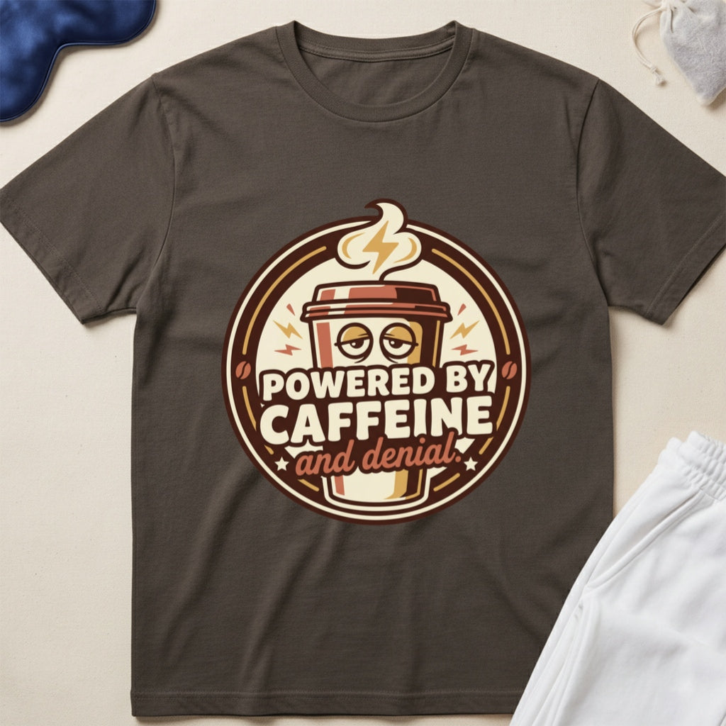 Powered by Caffeine and Donuts T-Shirt