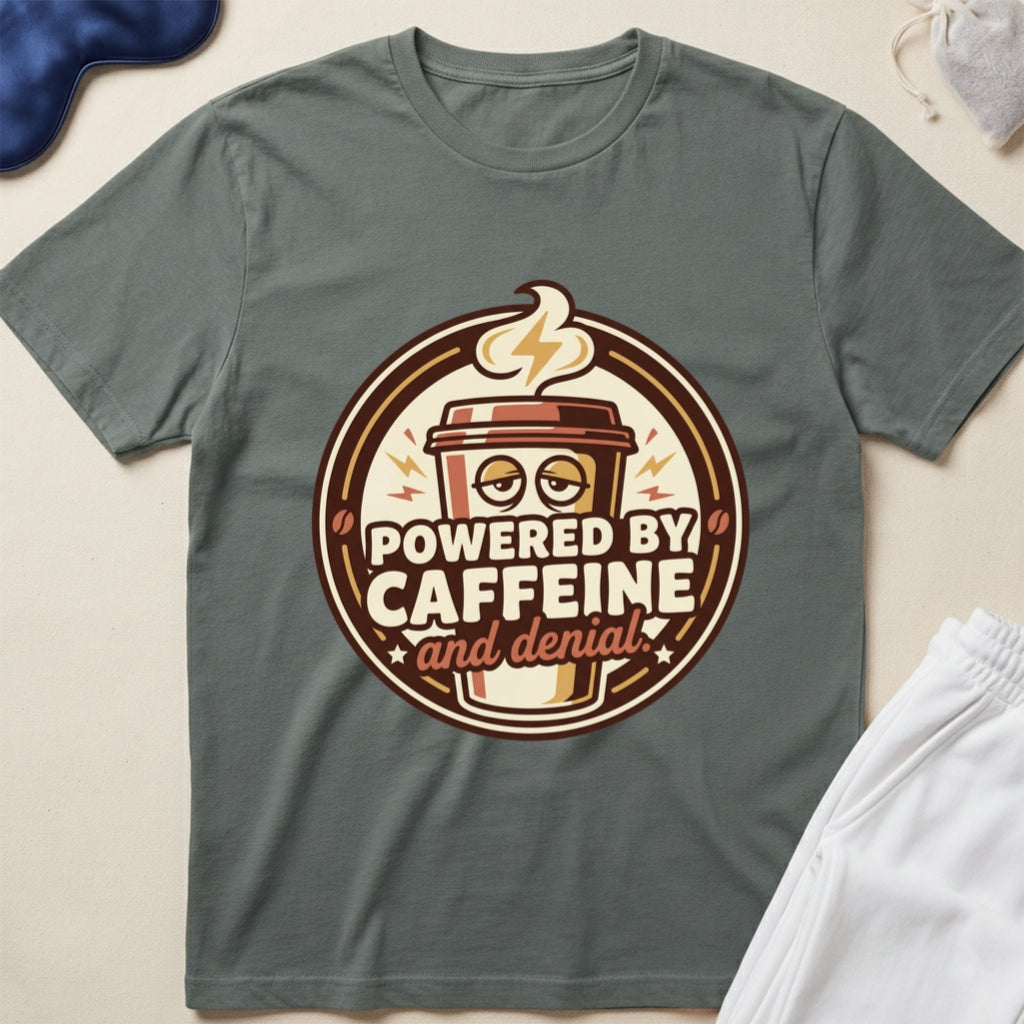 Powered by Caffeine and Donuts T-Shirt