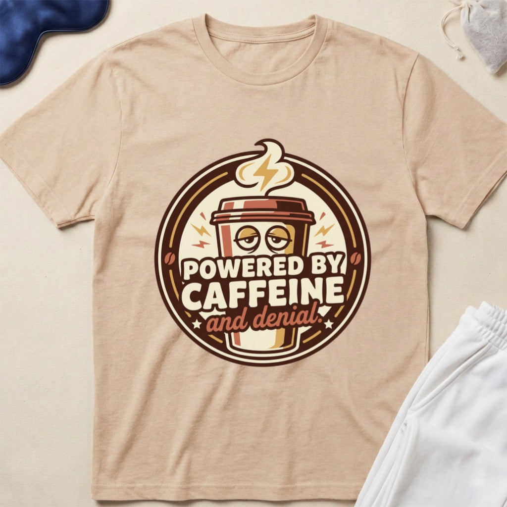 Powered by Caffeine and Donuts T-Shirt