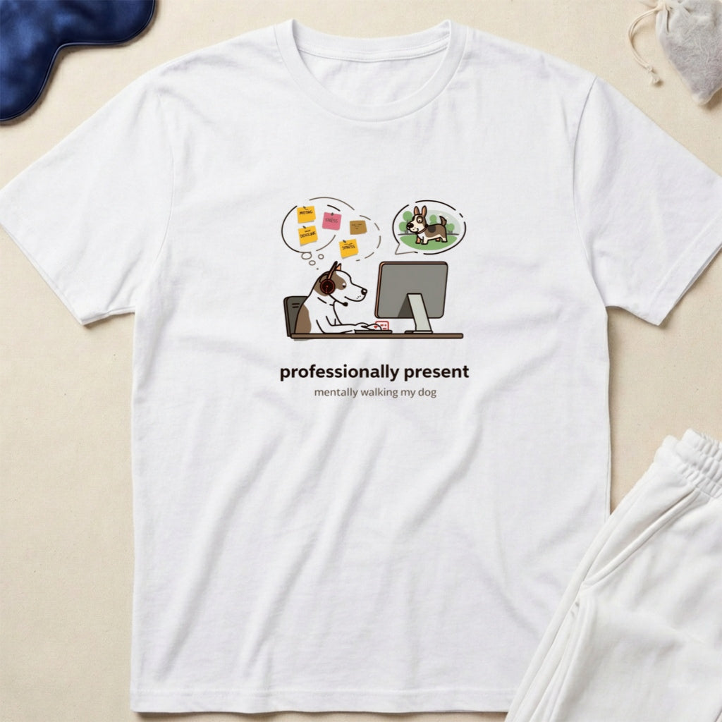 Professionally Present Remote Work T-Shirt