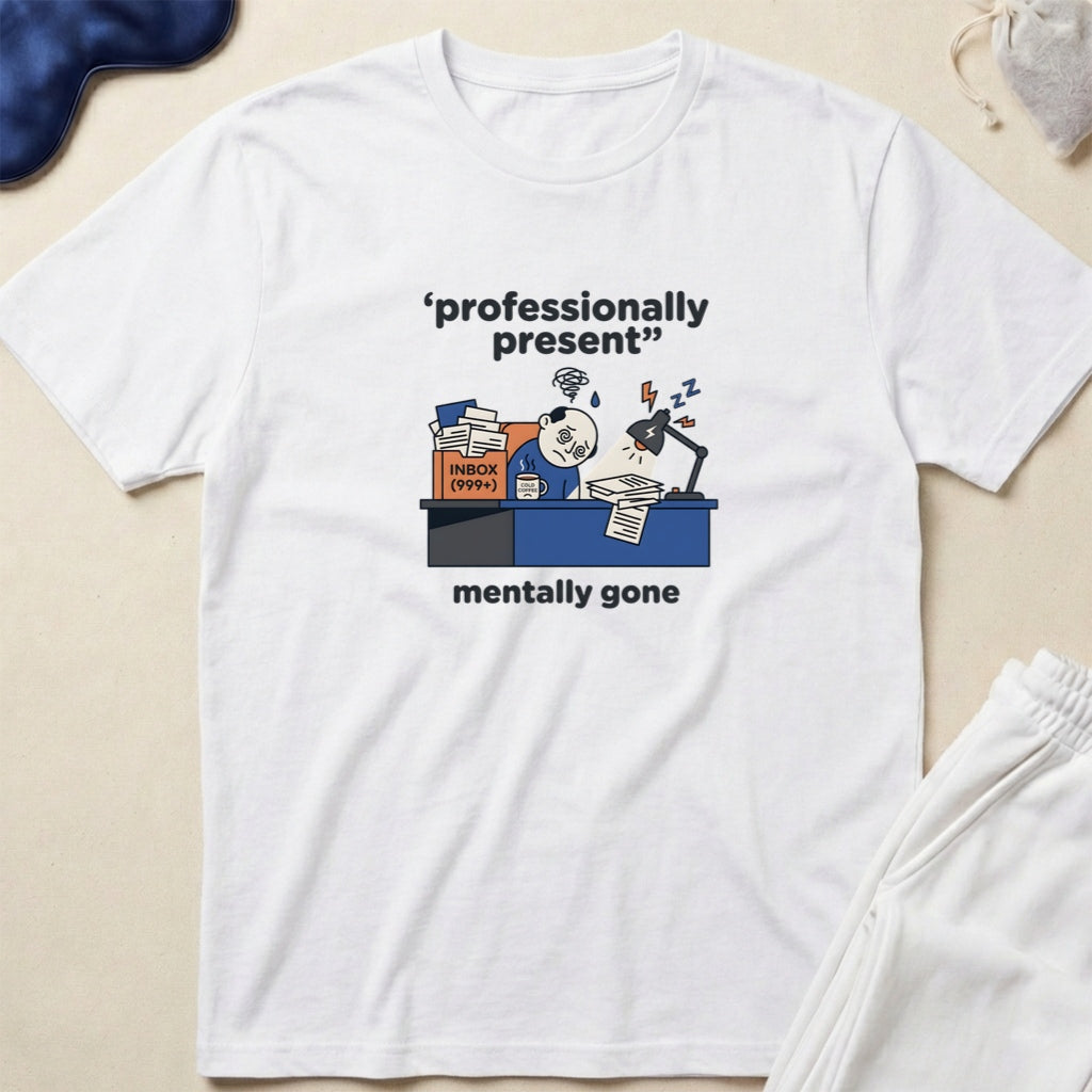 Professionally Present, Mentally Gone Graphic T-Shirt