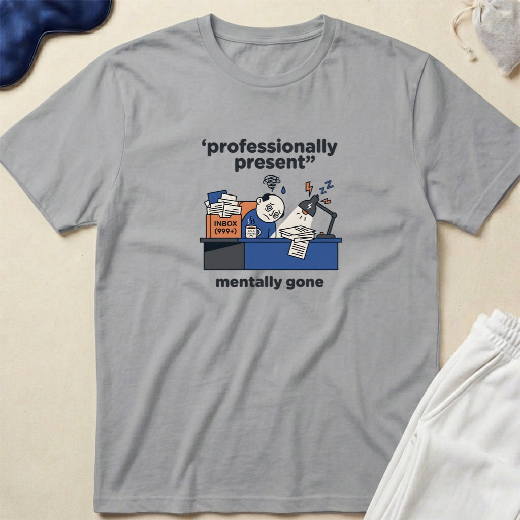 Professionally Present, Mentally Gone Graphic T-Shirt
