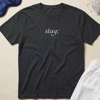 Stay Minimalist Script T‑Shirt