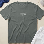 Stay Minimalist Script T‑Shirt