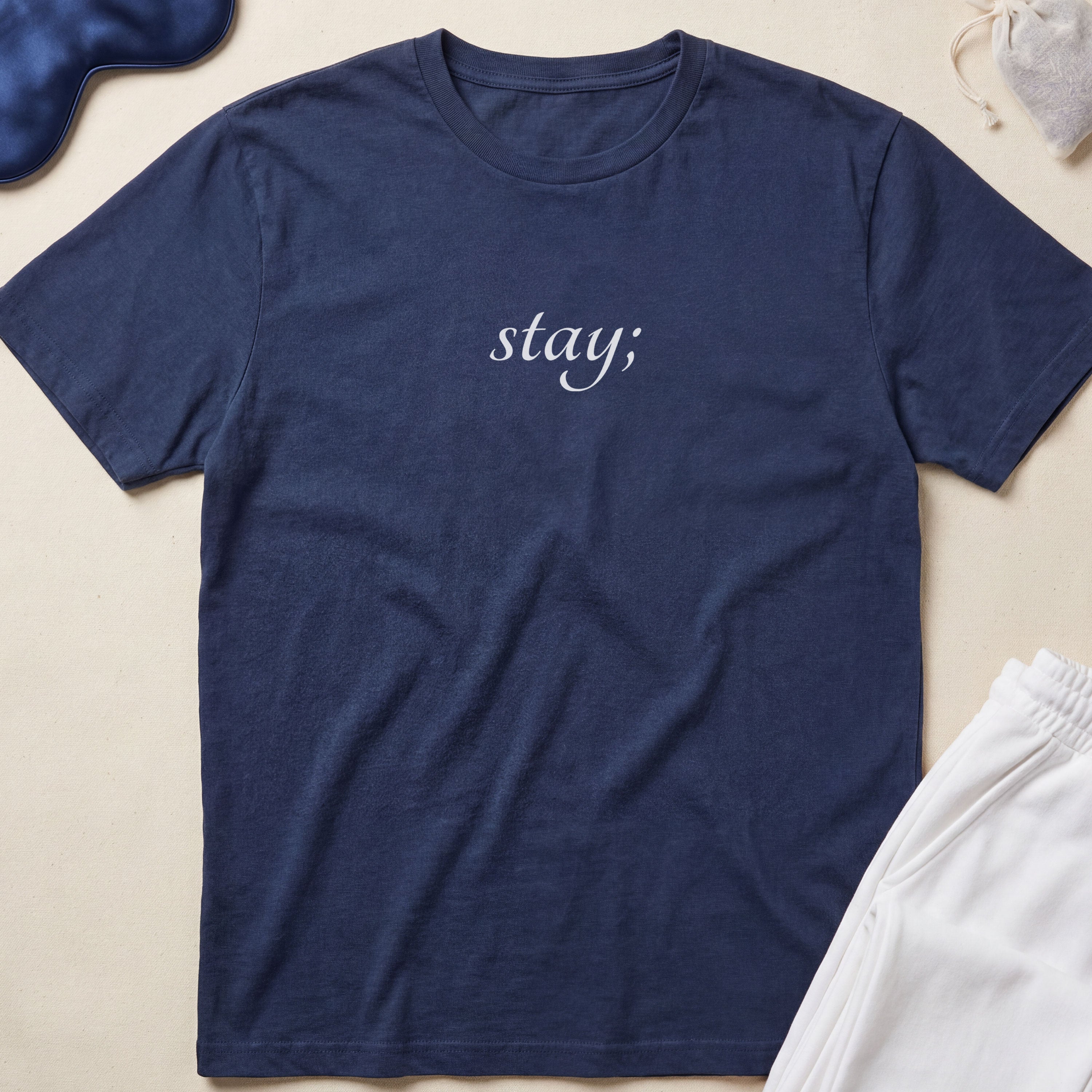 Stay Minimalist Script T‑Shirt