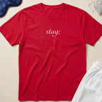 Stay Minimalist Script T‑Shirt
