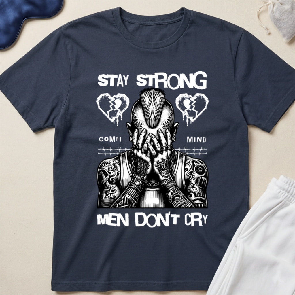 Stay Strong "Men Don't Cry" Graphic T-Shirt