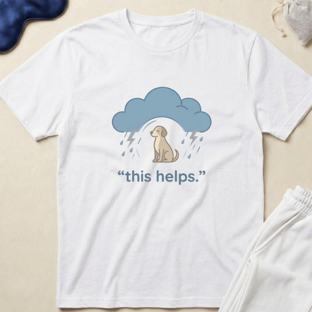 “This Helps.” Dog Graphic T-Shirt