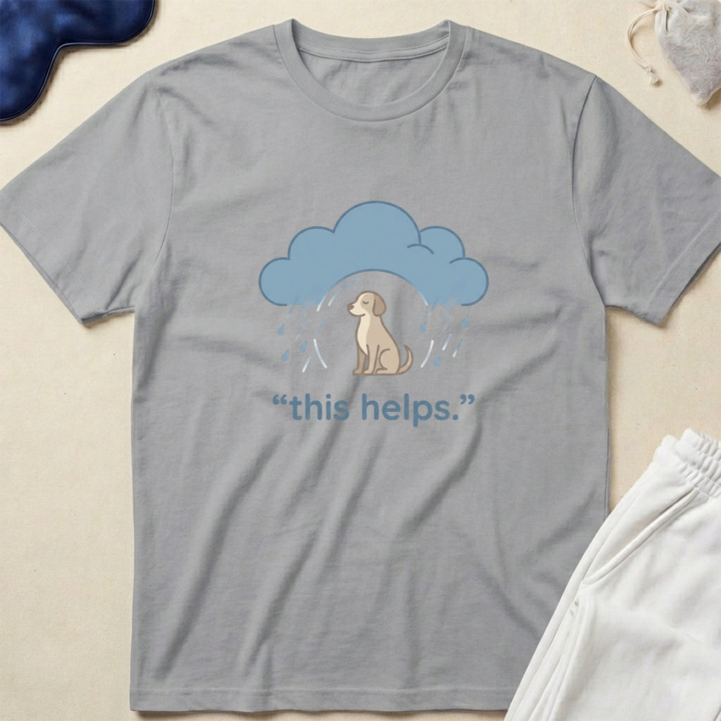 “This Helps.” Dog Graphic T-Shirt