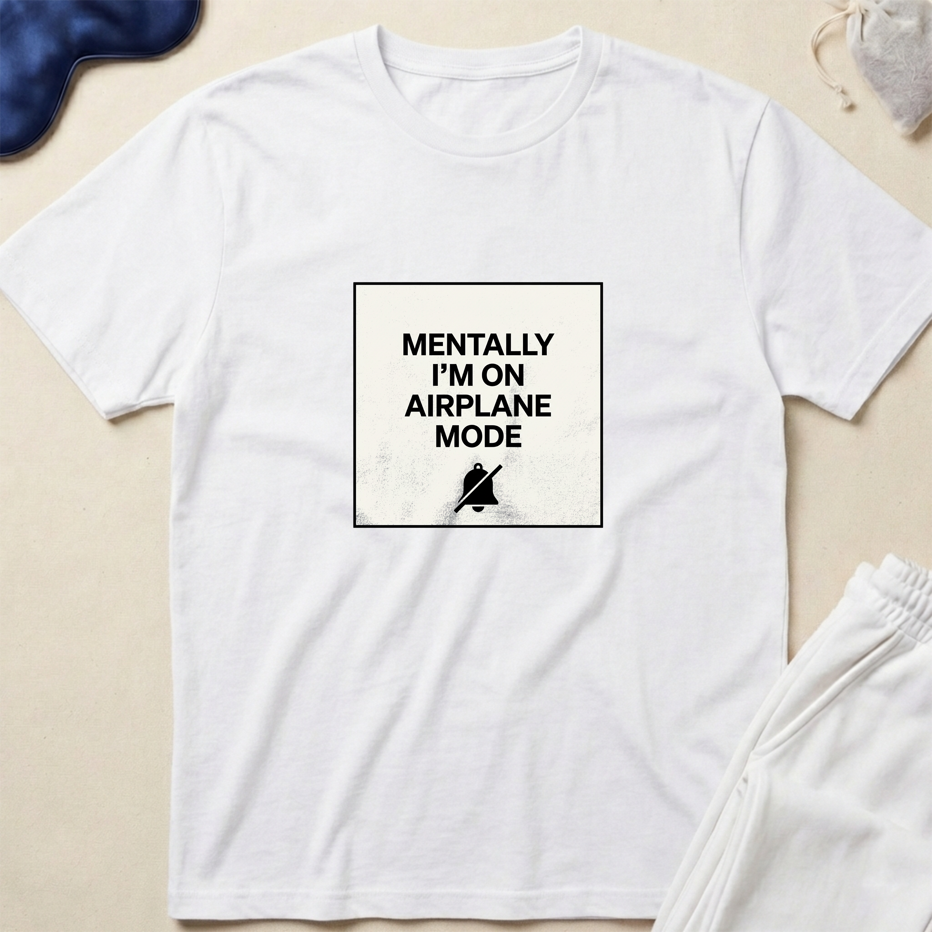 Mentally I’m on Airplane Mode Minimalist Travel T-Shirt